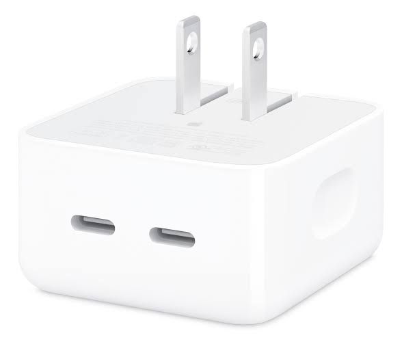 35W Dual Plug Adapter - USB-C Power (2-Pin EU Plug) - Image 4