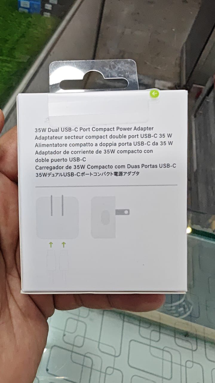 35W Dual Plug Adapter - USB-C Power (2-Pin EU Plug) - Image 3